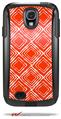 Wavey Red - Decal Style Vinyl Skin fits Otterbox Commuter Case for Samsung Galaxy S4 (CASE SOLD SEPARATELY)