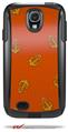 Anchors Away Burnt Orange - Decal Style Vinyl Skin fits Otterbox Commuter Case for Samsung Galaxy S4 (CASE SOLD SEPARATELY)