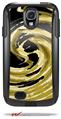 Alecias Swirl 02 Yellow - Decal Style Vinyl Skin fits Otterbox Commuter Case for Samsung Galaxy S4 (CASE SOLD SEPARATELY)