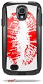 Big Kiss Red Lips on White - Decal Style Vinyl Skin fits Otterbox Commuter Case for Samsung Galaxy S4 (CASE SOLD SEPARATELY)