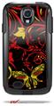 Twisted Garden Red and Yellow - Decal Style Vinyl Skin fits Otterbox Commuter Case for Samsung Galaxy S4 (CASE SOLD SEPARATELY)