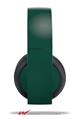 Vinyl Decal Skin Wrap compatible with Original Sony PlayStation 4 Gold Wireless Headphones Solids Collection Hunter Green (PS4 HEADPHONES NOT INCLUDED)