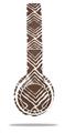 WraptorSkinz Skin Decal Wrap compatible with Beats Solo 2 WIRED Headphones Wavey Chocolate Brown Skin Only (HEADPHONES NOT INCLUDED)