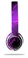 WraptorSkinz Skin Decal Wrap compatible with Beats Solo 2 WIRED Headphones Halftone Splatter Hot Pink Purple Skin Only (HEADPHONES NOT INCLUDED)