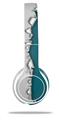 WraptorSkinz Skin Decal Wrap compatible with Beats Solo 2 WIRED Headphones Ripped Colors Gray Seafoam Green Skin Only (HEADPHONES NOT INCLUDED)