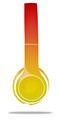 WraptorSkinz Skin Decal Wrap compatible with Beats Solo 2 WIRED Headphones Smooth Fades Yellow Red Skin Only (HEADPHONES NOT INCLUDED)