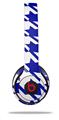 WraptorSkinz Skin Decal Wrap compatible with Beats Solo 2 WIRED Headphones Houndstooth Royal Blue Skin Only (HEADPHONES NOT INCLUDED)