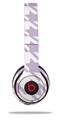WraptorSkinz Skin Decal Wrap compatible with Beats Solo 2 WIRED Headphones Houndstooth Lavender Skin Only (HEADPHONES NOT INCLUDED)