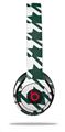 WraptorSkinz Skin Decal Wrap compatible with Beats Solo 2 WIRED Headphones Houndstooth Hunter Green Skin Only (HEADPHONES NOT INCLUDED)