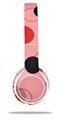 WraptorSkinz Skin Decal Wrap compatible with Beats Solo 2 WIRED Headphones Lots of Dots Red on Pink Skin Only (HEADPHONES NOT INCLUDED)