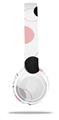 WraptorSkinz Skin Decal Wrap compatible with Beats Solo 2 WIRED Headphones Lots of Dots Pink on White Skin Only (HEADPHONES NOT INCLUDED)