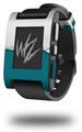 Ripped Colors Gray Seafoam Green - Decal Style Skin fits original Pebble Smart Watch (WATCH SOLD SEPARATELY)