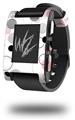 Lots of Dots Pink on White - Decal Style Skin fits original Pebble Smart Watch (WATCH SOLD SEPARATELY)