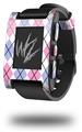 Argyle Pink and Blue - Decal Style Skin fits original Pebble Smart Watch (WATCH SOLD SEPARATELY)