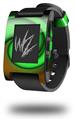 Alecias Swirl 01 Green - Decal Style Skin fits original Pebble Smart Watch (WATCH SOLD SEPARATELY)