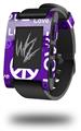 Love and Peace Purple - Decal Style Skin fits original Pebble Smart Watch (WATCH SOLD SEPARATELY)