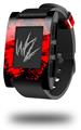 Big Kiss Red Lips on Black - Decal Style Skin fits original Pebble Smart Watch (WATCH SOLD SEPARATELY)