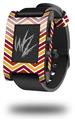 Zig Zag Yellow Burgundy Orange - Decal Style Skin fits original Pebble Smart Watch (WATCH SOLD SEPARATELY)