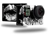 Big Kiss Lips White on Black - Decal Style Skin fits GoPro Hero 4 Black Camera (GOPRO SOLD SEPARATELY)
