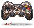 Wavey Chocolate Brown - Decal Style Skin fits Logitech F310 Gamepad Controller (CONTROLLER NOT INCLUDED)