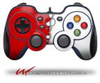 Ripped Colors Red White - Decal Style Skin fits Logitech F310 Gamepad Controller (CONTROLLER NOT INCLUDED)