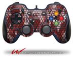 HEX Mesh Camo 01 Red - Decal Style Skin fits Logitech F310 Gamepad Controller (CONTROLLER NOT INCLUDED)