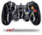 Metal Flames Chrome - Decal Style Skin fits Logitech F310 Gamepad Controller (CONTROLLER NOT INCLUDED)