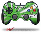 Rising Sun Japanese Flag Green - Decal Style Skin fits Logitech F310 Gamepad Controller (CONTROLLER NOT INCLUDED)