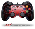 Glass Heart Grunge Red - Decal Style Skin fits Logitech F310 Gamepad Controller (CONTROLLER NOT INCLUDED)
