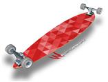 Triangle Mosaic Red - Decal Style Vinyl Wrap Skin fits Longboard Skateboards up to 10"x42" (LONGBOARD NOT INCLUDED)