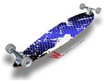 Halftone Splatter White Blue - Decal Style Vinyl Wrap Skin fits Longboard Skateboards up to 10"x42" (LONGBOARD NOT INCLUDED)