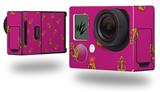 Anchors Away Fuschia Hot Pink - Decal Style Skin fits GoPro Hero 3+ Camera (GOPRO NOT INCLUDED)