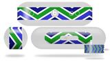 Decal Style Wrap Skin works with Beats Pill Plus Speaker Zig Zag Blue Green Skin Only (BEATS PILL NOT INCLUDED)