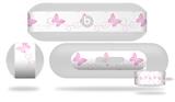 Decal Style Wrap Skin works with Beats Pill Plus Speaker Pastel Butterflies Pink on White Skin Only (BEATS PILL NOT INCLUDED)