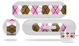Decal Style Wrap Skin works with Beats Pill Plus Speaker Argyle Pink and Brown Skin Only (BEATS PILL NOT INCLUDED)