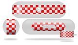 Decal Style Wrap Skin works with Beats Pill Plus Speaker Checkered Canvas Red and White Skin Only (BEATS PILL NOT INCLUDED)