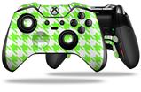 Houndstooth Neon Lime Green - Decal Style Skin fits Microsoft XBOX One ELITE Wireless Controller (CONTROLLER NOT INCLUDED)