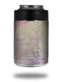 Skin Decal Wrap for Yeti Colster, Ozark Trail and RTIC Can Coolers - Pastel Abstract Pink and Blue (COOLER NOT INCLUDED)