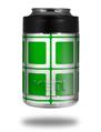 Skin Decal Wrap for Yeti Colster, Ozark Trail and RTIC Can Coolers - Squared Green (COOLER NOT INCLUDED)