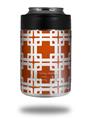 Skin Decal Wrap for Yeti Colster, Ozark Trail and RTIC Can Coolers - Boxed Burnt Orange (COOLER NOT INCLUDED)