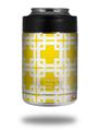Skin Decal Wrap for Yeti Colster, Ozark Trail and RTIC Can Coolers - Boxed Yellow (COOLER NOT INCLUDED)