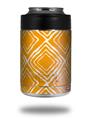 Skin Decal Wrap for Yeti Colster, Ozark Trail and RTIC Can Coolers - Wavey Orange (COOLER NOT INCLUDED)