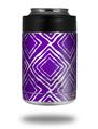 Skin Decal Wrap for Yeti Colster, Ozark Trail and RTIC Can Coolers - Wavey Purple (COOLER NOT INCLUDED)