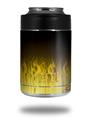 Skin Decal Wrap for Yeti Colster, Ozark Trail and RTIC Can Coolers - Fire Yellow (COOLER NOT INCLUDED)
