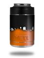 Skin Decal Wrap for Yeti Colster, Ozark Trail and RTIC Can Coolers - Ripped Colors Black Orange (COOLER NOT INCLUDED)