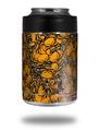 Skin Decal Wrap for Yeti Colster, Ozark Trail and RTIC Can Coolers - Scattered Skulls Orange (COOLER NOT INCLUDED)