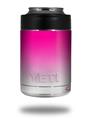 Skin Decal Wrap for Yeti Colster, Ozark Trail and RTIC Can Coolers - Smooth Fades White Hot Pink (COOLER NOT INCLUDED)