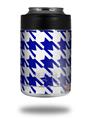 Skin Decal Wrap for Yeti Colster, Ozark Trail and RTIC Can Coolers - Houndstooth Royal Blue (COOLER NOT INCLUDED)