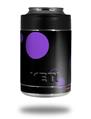 Skin Decal Wrap for Yeti Colster, Ozark Trail and RTIC Can Coolers - Lots of Dots Purple on Black (COOLER NOT INCLUDED)