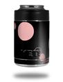 Skin Decal Wrap for Yeti Colster, Ozark Trail and RTIC Can Coolers - Lots of Dots Pink on Black (COOLER NOT INCLUDED)
